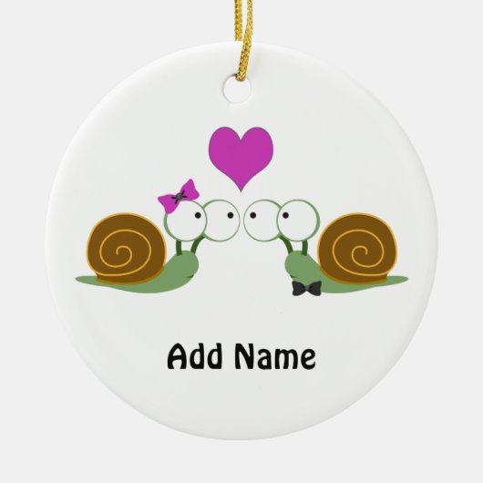 Snagelliefde Keramisch Ornament (Voorkant)