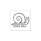 Snagelmail schattige cartoon rubberstempel (Afrduk)