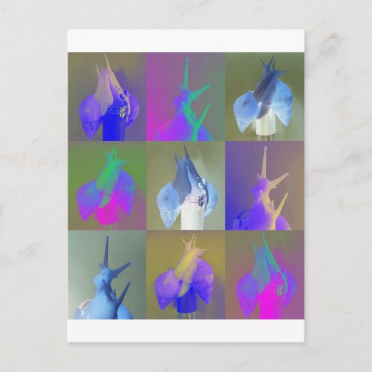 SnagelPop Art Briefkaart (Voorkant)