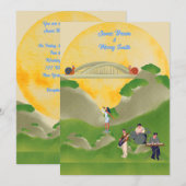 Snagels Bridge Singer Music Band Sun Wedding Kaart (Voorkant / Achterkant)