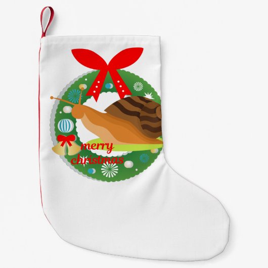 snagelslak voor kerst kleine kerstsok (Voorkant)