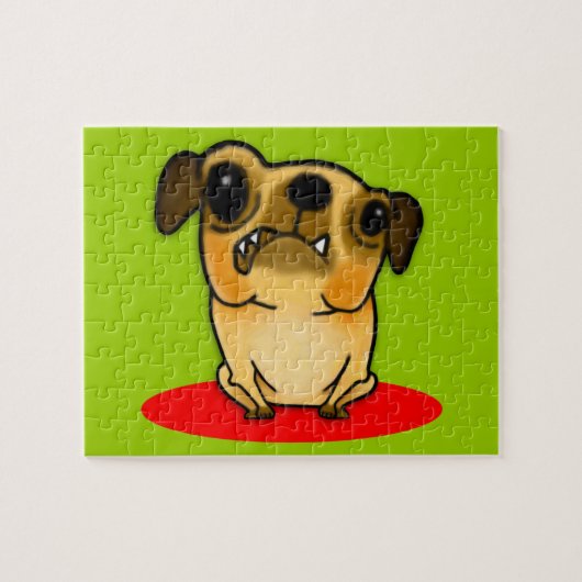 Snaggle Tooth Pug Legpuzzel (Horizontaal)
