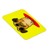 Snaggle Tooth Pug Magneet (Rechterzijde)