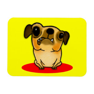 Snaggle Tooth Pug Magneet