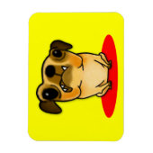 Snaggle Tooth Pug Magneet (Verticaal)