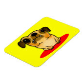 Snaggle Tooth Pug Magneet (Linkerzijde)