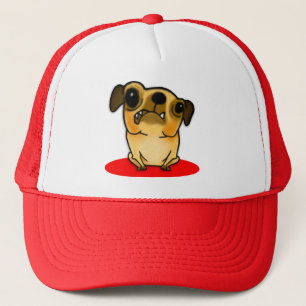 Snaggle Tooth Pug Trucker Pet