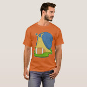 Snail Amerikaans Football Sport T-shirt (Voorkant volledig)