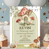 Snail and Mushroom Forest eerste verjaardag Kaart