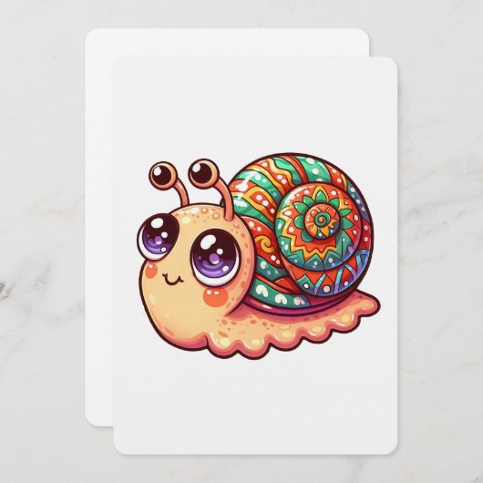 Snail Art Kaart (Voorkant / Achterkant)