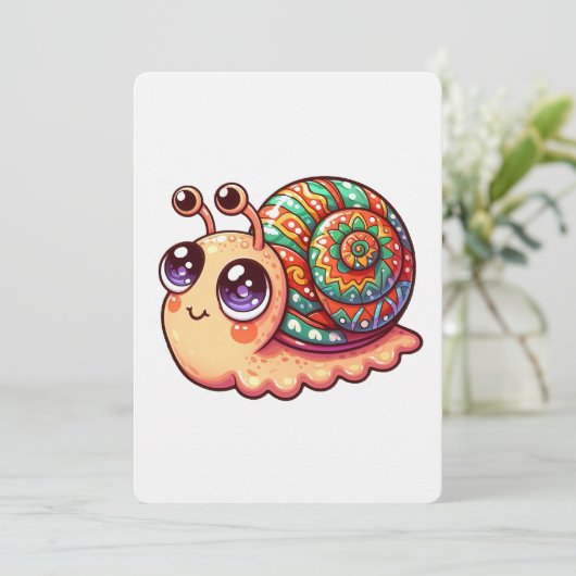 Snail Art Kaart (Staand voorkant)