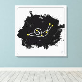 Snail Constellation - Slakken in de sterren Canvas Afdruk (Insitu (Houten vloer))