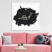Snail Constellation - Slakken in de sterren Canvas Afdruk (Insitu (Woonkamer))