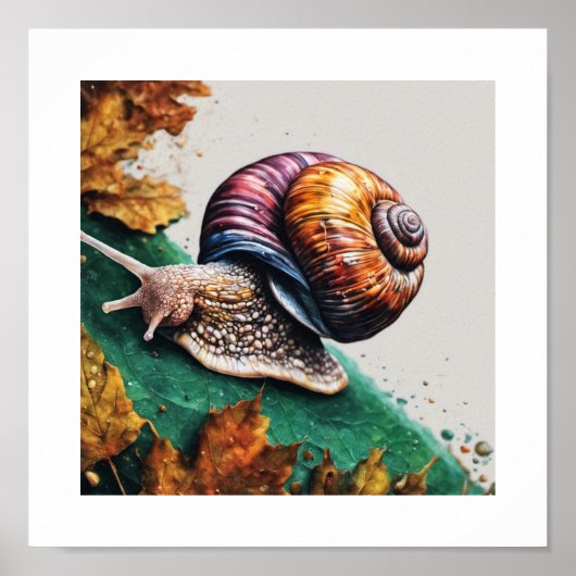 Snail Crawl Poster (Voorkant)
