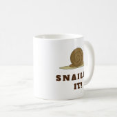Snail Cute Funny Retro Koffiemok (Voorkant rechts)