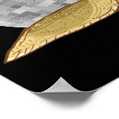Snail Disco Ball Funny Crystal Shell Dierenvriend Poster (Hoek)