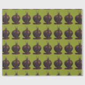 Snail Drawing Glossy Wrapping Paper, 30 in x 6 ft Cadeaupapier (Vlak)