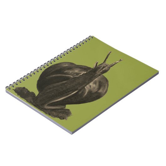 Snail Drawing Photo Notitieboek (80 pagina's B&W) (Linkerzijde)