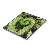 Snail Escargot Begonia Leaf van Sharles Tegeltje (Zijkant)