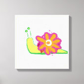 Snail Flower - langzaam bloeien Canvas Afdruk (Voorkant)