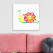 Snail Flower - langzaam bloeien Canvas Afdruk (Insitu (Woonkamer))