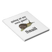Snail Going op mijn eigen tempo Grappige slak Notitieblok (Schuin)