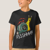 Snail Grappige Turbo Boost Racing PSHH T-shirt (Voorkant)