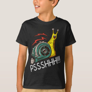 Snail Grappige Turbo Boost Racing PSHH T-shirt