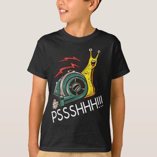Snail Grappige Turbo Boost Racing PSHH T-shirt (Voorkant)