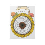 Snail Habit Tracker Aangepast Notitieblok (Linkerzijde)