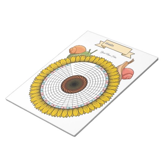 Snail Habit Tracker Aangepast Notitieblok (Schuin)