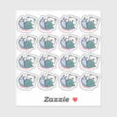 Snail Happy Mail Custom-Cut Vinyl Sticker (Vel)