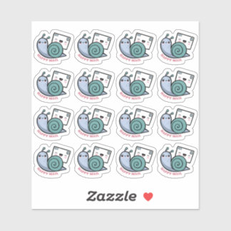 Snail Happy Mail Custom-Cut Vinyl Sticker