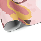 Snail Heart Love Vlinders romance valentijnen Cadeaupapier (Rol Hoek)