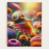Snail Journal met bloemen Planner (Voorkant)