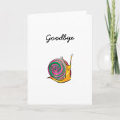 Snail Leaving Card Kaart (Voorkant)