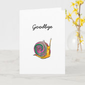 Snail Leaving Card Kaart (Gele Bloem)
