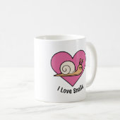 Snail lover Bright kleurrijke slakken schattig Koffiemok (Voorkant rechts)