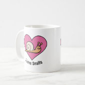 Snail lover Bright kleurrijke slakken schattig Koffiemok (Voorkant links)