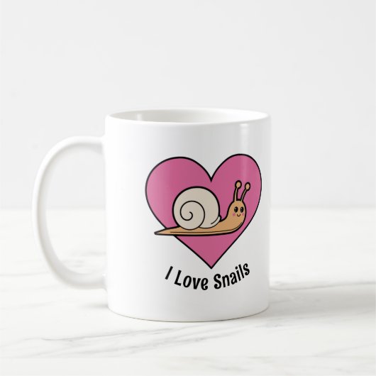 Snail lover Bright kleurrijke slakken schattig Koffiemok (Links)