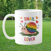 Snail lover Bright kleurrijke slakken schattig