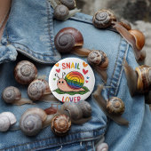 Snail lover Bright kleurrijke slakken schattig Ronde Button 5,7 Cm