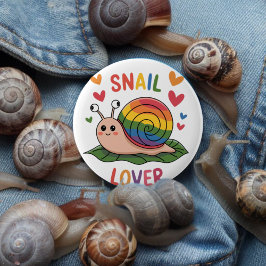 Snail lover Bright kleurrijke slakken schattig Ronde Button 5,7 Cm
