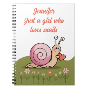 Snail lover slakken trails molusk fan notitieboek