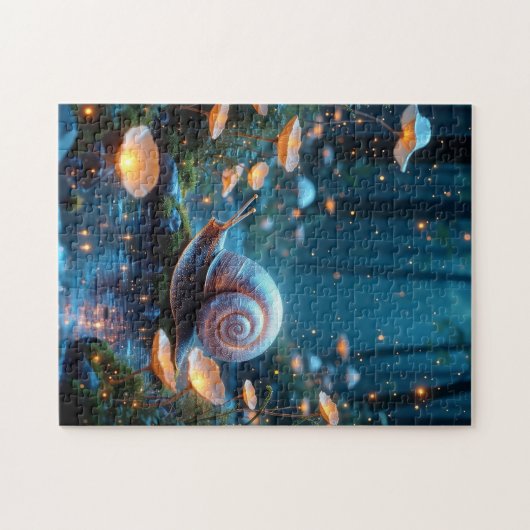 Snail Magische wereld Legpuzzel (Horizontaal)
