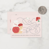 Snail Mail Activity Classroom Valentijn Kaart Notitiekaartje (Voorkant / Achterkant in situ)