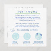 snail mail art club invitation kaart (Voorkant / Achterkant)