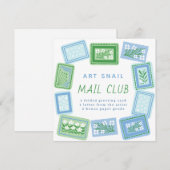 snail mail art club kaart (Voorkant / Achterkant)
