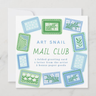 snail mail art club kaart