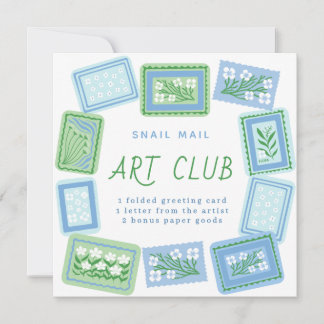 snail mail art club kaart